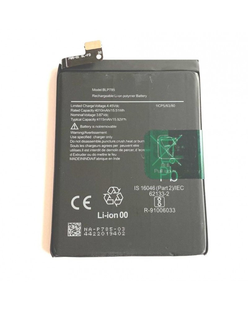 Bateria BLP785 para Oneplus Nord 5G AC2001 AC2003 4010mAh