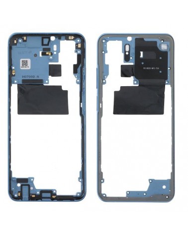 Central Frame for Xiaomi Poco M5s 2207117BPG - Blue