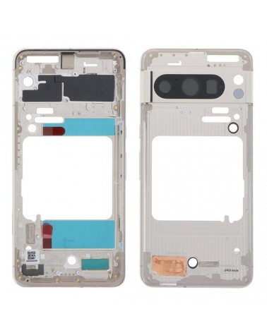 Centre Chassis for Google Pixel 8 Pro GC3VE G1MNW - Porcelain