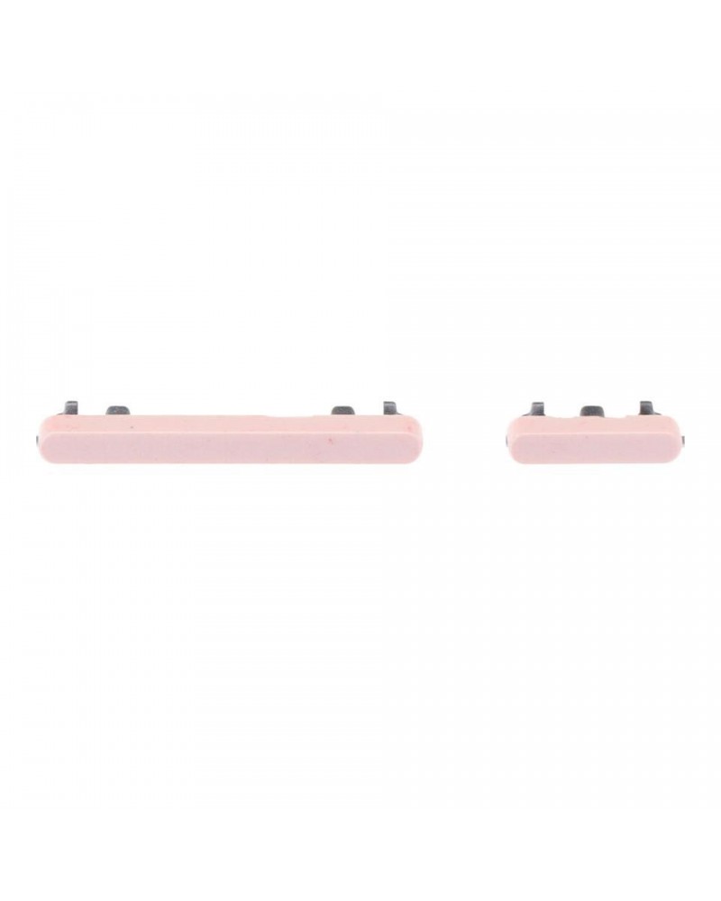 Conjunto de botões de volume e de alimentação para Samsung Galaxy Tab A8 10 5 2021 X200 X205 - Rosa