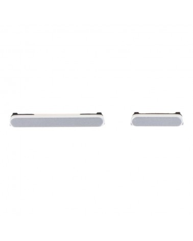 Volume and Power Button Set for Samsung Galaxy S24 S921 Samsung Galaxy S24 Plus S926 - Silver