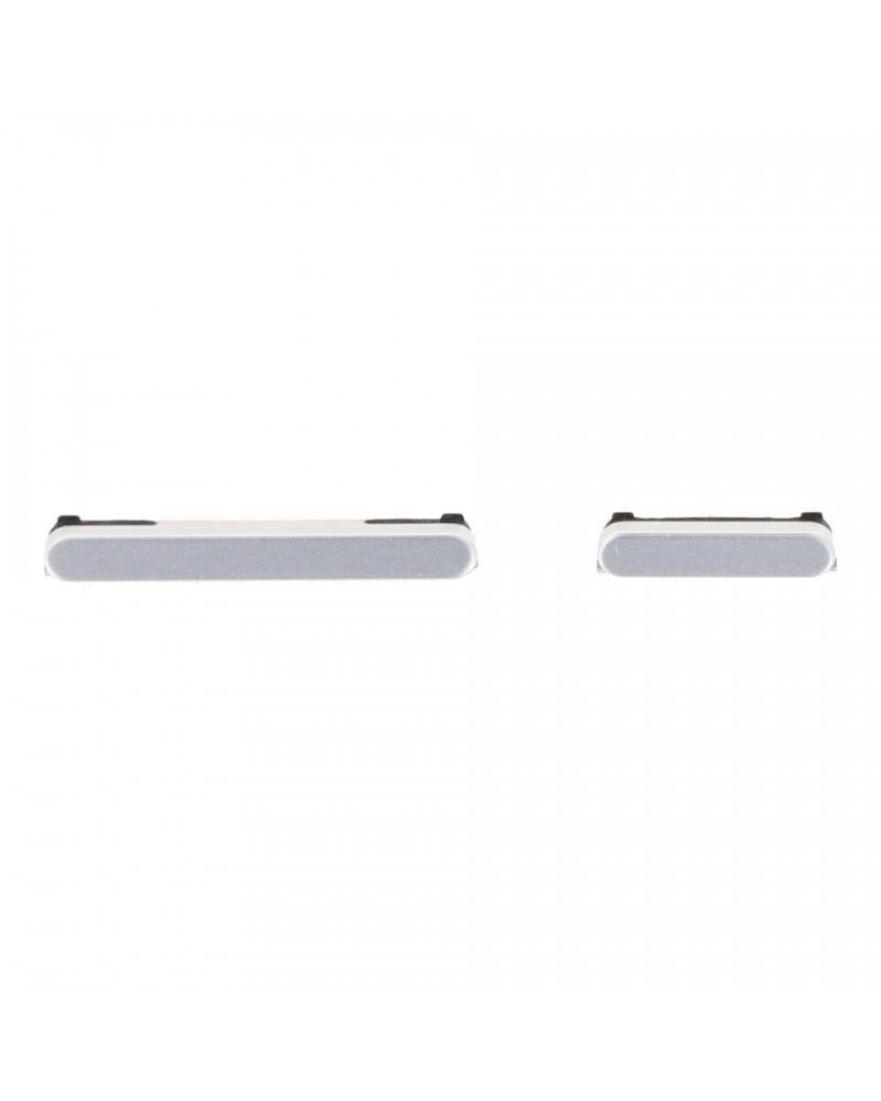 Volume and Power Button Set for Samsung Galaxy S24 S921 Samsung Galaxy S24 Plus S926 - Silver