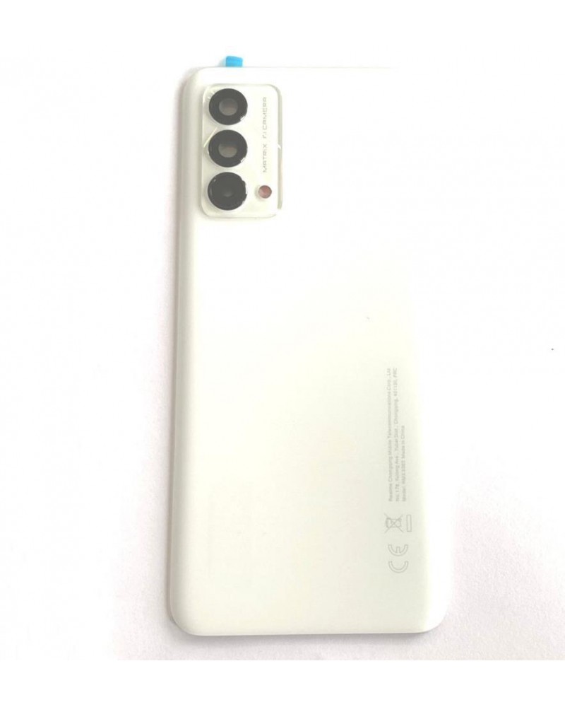 Rear Cover and Camera Lens for Realme GT Master Edition RMX3363 - White Service Pack