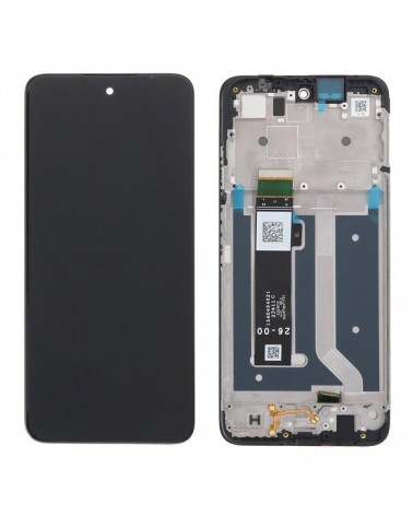 LCD and Touchscreen with Frame for Motorola Moto G34 XT2363-2 - High Quality