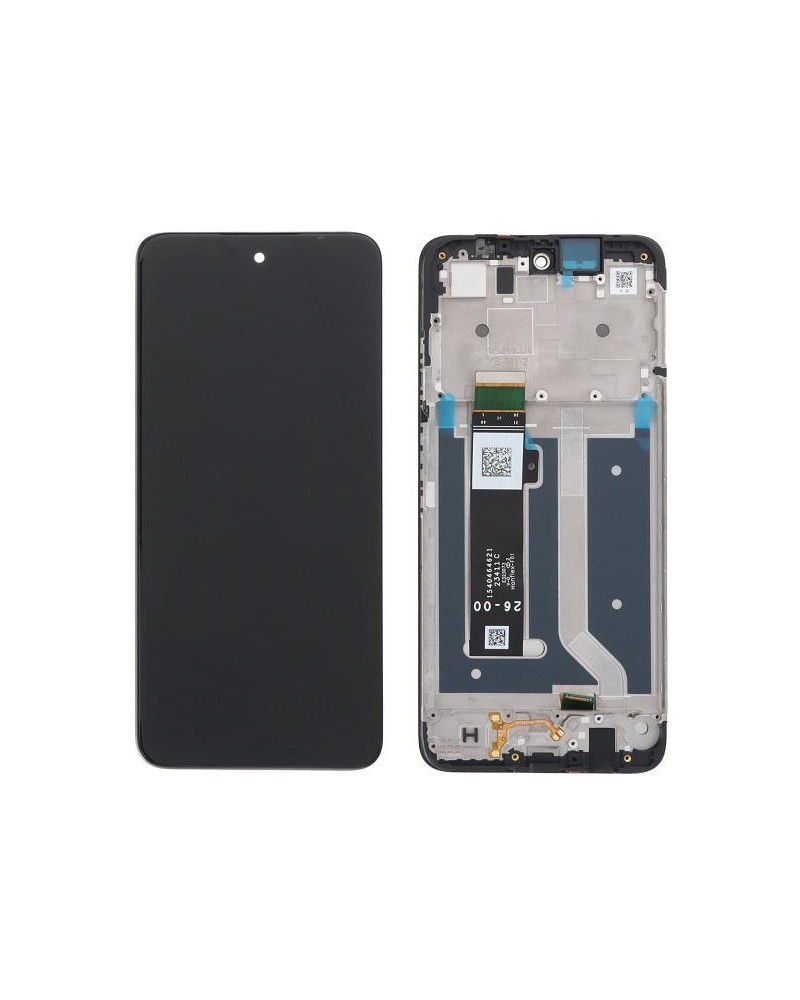 LCD and Touchscreen with Frame for Motorola Moto G34 XT2363-2 - High Quality