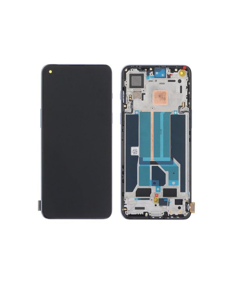 LCD e ecrã tátil com moldura preta para Oneplus Nord 2T 5G CPH2399 Qualidade TFT