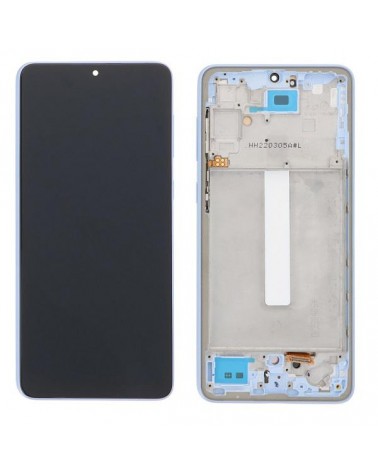 LCD e ecrã tátil com moldura azul para Samsung Galaxy A33 5G A336 A336B A336B Quality Oled