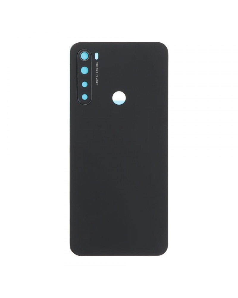 Tapa Trasera y Lente de Camara para Xiaomi Redmi Note 8 M1908C3JH  M1908C3JG  M1908C3JI - Negra