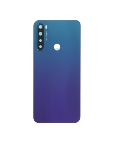 Tampa traseira e lente da câmara para Xiaomi Redmi Note 8 M1908C3JH M1908C3JG M1908C3JI - Azul
