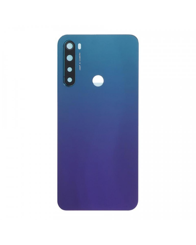 Tampa traseira e lente da câmara para Xiaomi Redmi Note 8 M1908C3JH M1908C3JG M1908C3JI - Azul