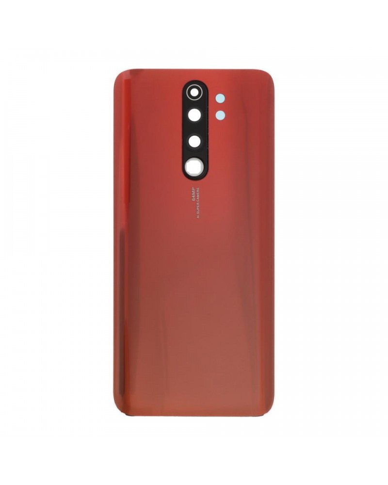 Tapa Trasera y Lente de Camara para Xiaomi Redmi Note 8 Pro M1906G7I - Roja