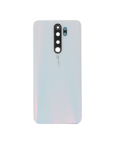 Tapa Trasera y Lente de Camara para Xiaomi Redmi Note 8 Pro M1906G7I - Blanca