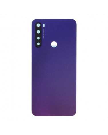 Tapa Trasera y Lente de Camara para Xiaomi Redmi Note 8 M1908C3JH  M1908C3JG  M1908C3JI - Azul Oscuro Purpura