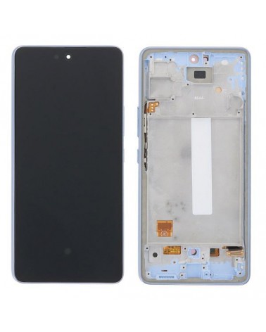 Pantalla LCD y Tactil con Marco Azul para Samsung Galaxy A53 5G A536 A536B   Calidad Oled  