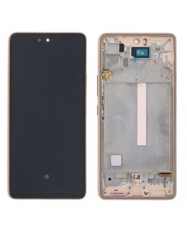 LCD and Touch Screen with Gold Frame for Samsung Galaxy A53 5G A536 A536B Oled Quality