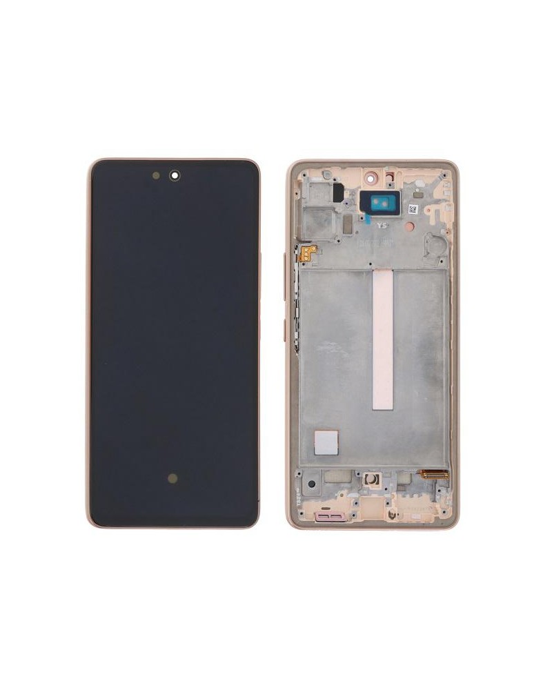 LCD and Touch Screen with Gold Frame for Samsung Galaxy A53 5G A536 A536B Oled Quality