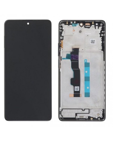 Pantalla LCD y Tactil con Marco Negro para Xiaomi Redmi Note 13 5G 2312DRAABC  2312DRAABG   Calidad TFT  