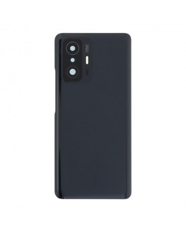 Rear Cover and Camera Lens For Xiaomi Mi 11T 21081111RG Mi 11T Pro 2107113SG 2107113SI - Black Gray