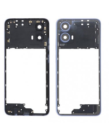 Moldura central para Motorola Moto G34 XT2363-2 - Azul