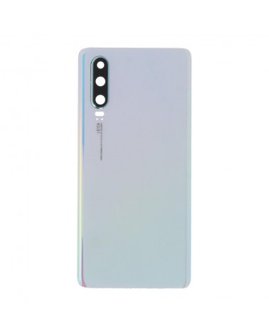 Tampa traseira e lente da câmara para Huawei P30 ELE-AL00 ELE-L09 ELE-L29 - Azul celeste