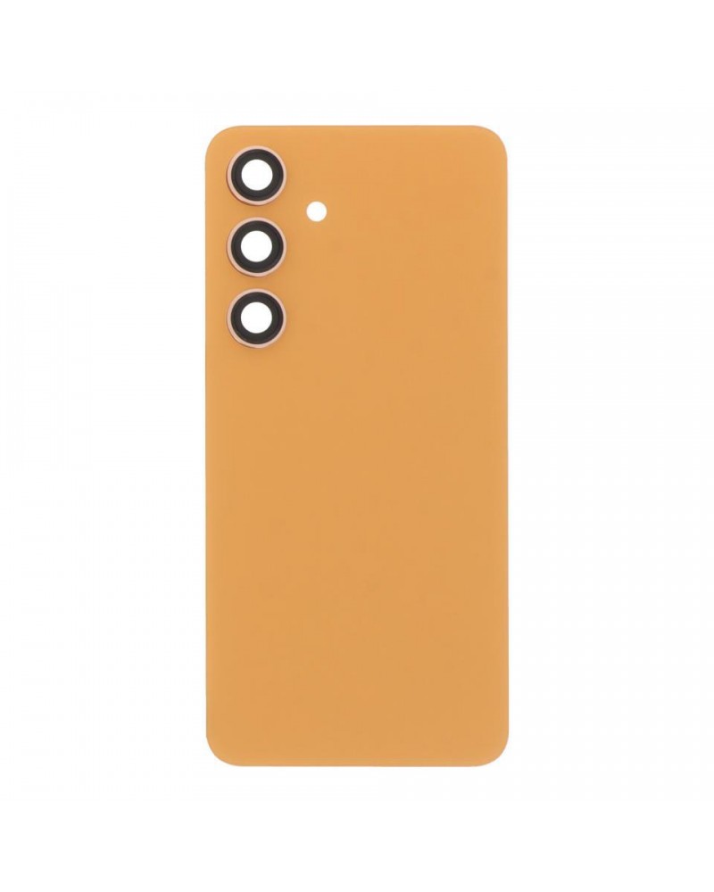 Tapa Trasera y Lente de Camara para Samsung Galaxy S24 S921 S921B - Naranja