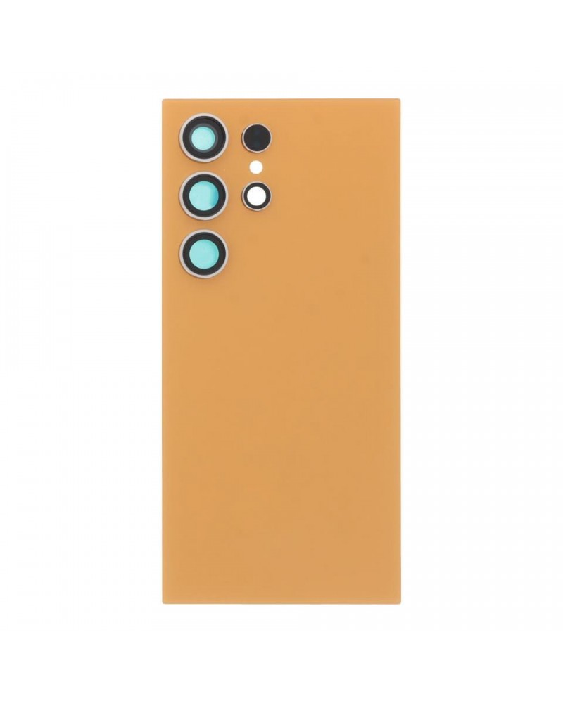 Back Cover and Camera Lens for Samsung Galaxy S24 Ultra S928 S928B - Orange