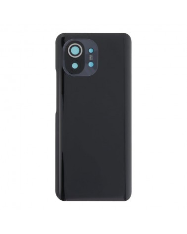 Tapa Trasera y Lente de Camara para Xiaomi Mi 11 M2011K2C  M2011K2G - Negra