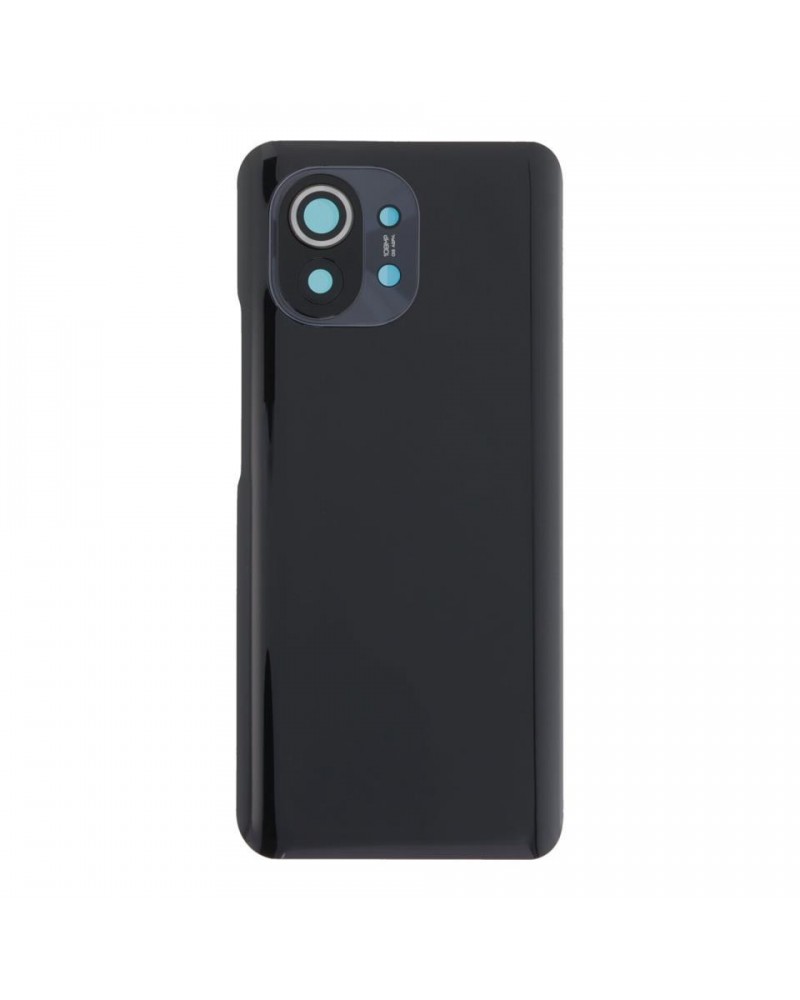 Tapa Trasera y Lente de Camara para Xiaomi Mi 11 M2011K2C  M2011K2G - Negra