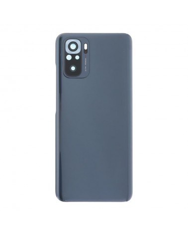 Tapa Trasera y Lente de Camara para Xiaomi Redmi Note 10 4G M2101K7AG - Negra