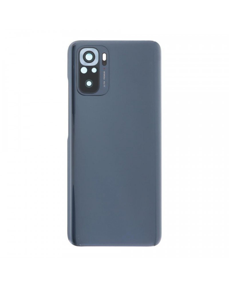 Tapa Trasera y Lente de Camara para Xiaomi Redmi Note 10 4G M2101K7AG - Negra