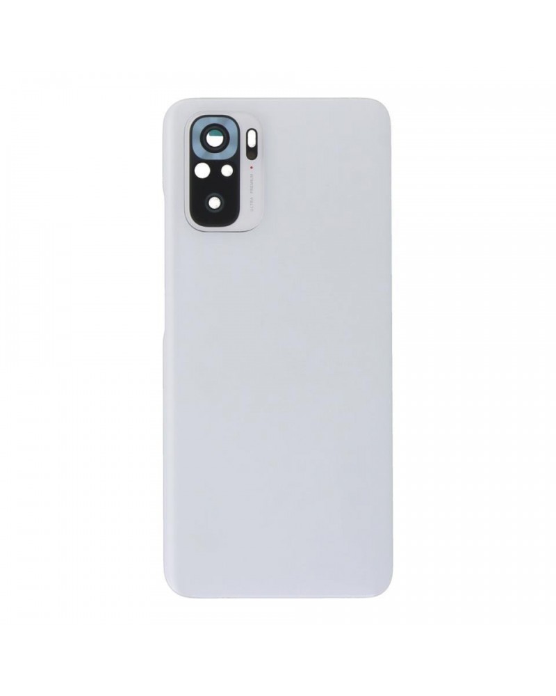 Tapa Trasera y Lente de Camara para Xiaomi Redmi Note 10 4G M2101K7AG - Blanca