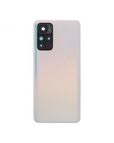 Tampa traseira e lente da câmara para Xiaomi Redmi Note 11 5G 21091116AC - Azul Branco