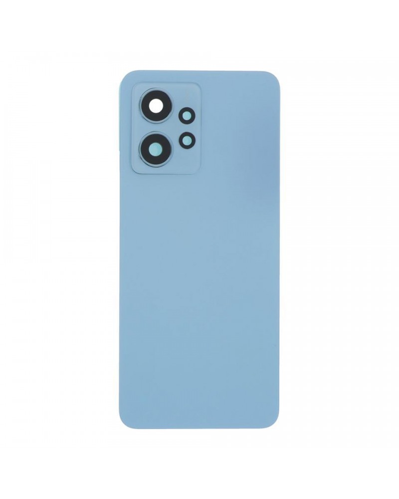 Rear Cover and Camera Lens for Xiaomi Redmi Note 12 4G 23021RAAEG 23021RAA2Y 23027RAD4I 23028RA60L - Blue