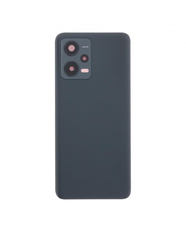 Tapa Trasera y Lente de Camara para Xiaomi Redmi Note 12 5G 22111317I   MZB0E1QIN - Negra Gris