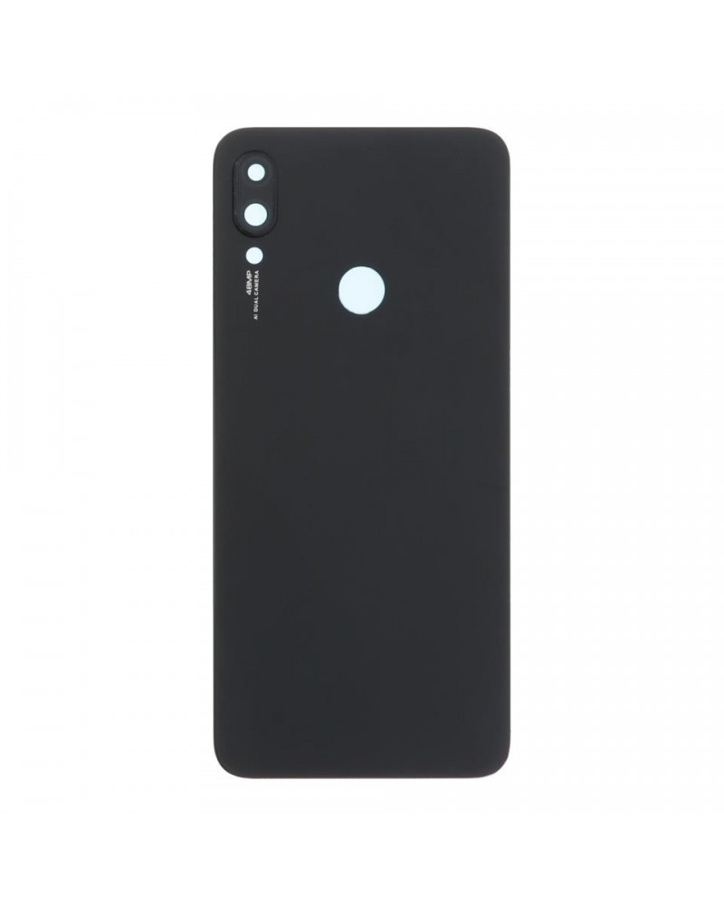 Tapa Trasera y Lente de Camara para Xiaomi Redmi Note 7 M1901F7G  M1901F7H  M1901F7I - Negra