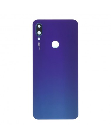 Tapa Trasera y Lente de Camara para Xiaomi Redmi Note 7 M1901F7G  M1901F7H  M1901F7I - Azul