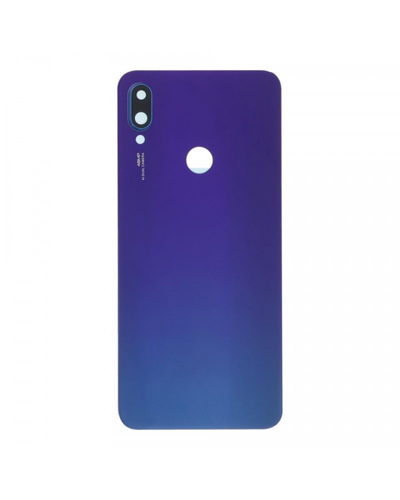 Tampa traseira e lente da câmara para Xiaomi Redmi Note 7 M1901F7G M1901F7H M1901F7I - Azul