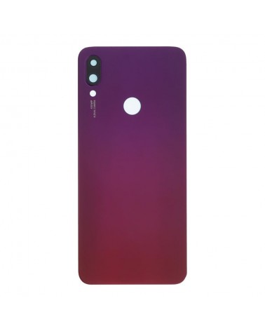 Tapa Trasera y Lente de Camara para Xiaomi Redmi Note 7 M1901F7G  M1901F7H  M1901F7I - Roja