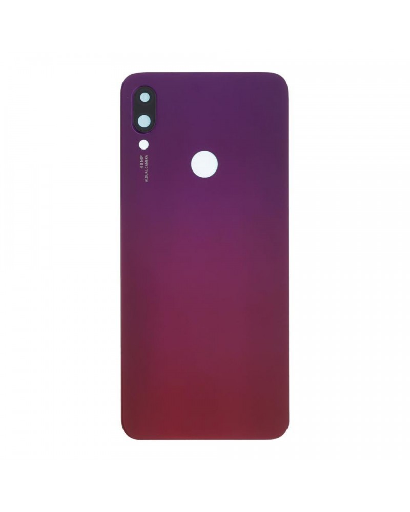 Tapa Trasera y Lente de Camara para Xiaomi Redmi Note 7 M1901F7G  M1901F7H  M1901F7I - Roja