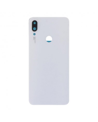 Tampa traseira e lente da câmara para Xiaomi Redmi Note 7 M1901F7G M1901F7H M1901F7I - Branco