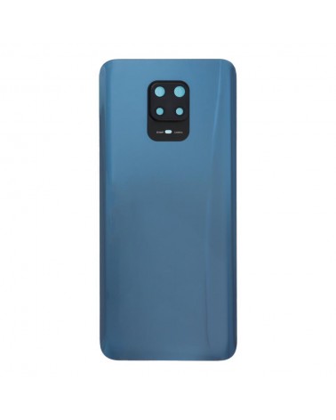 Tampa traseira e lente da câmara para Xiaomi Redmi Note 9 Pro M2003J6B2G - Azul