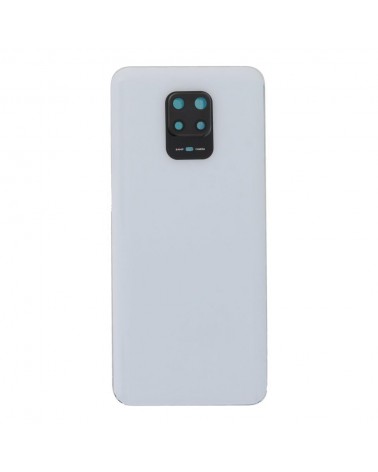 Tampa traseira e lente da câmara para Xiaomi Redmi Note 9 Pro M2003J6B2G - Branco