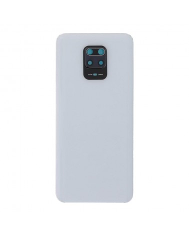 Tapa Trasera y Lente de Camara para Xiaomi Redmi Note 9S M2003J6A1G - Blanca