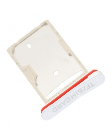 Soporte Tarjeta Sim para Doogee S110 - Blanco Plata