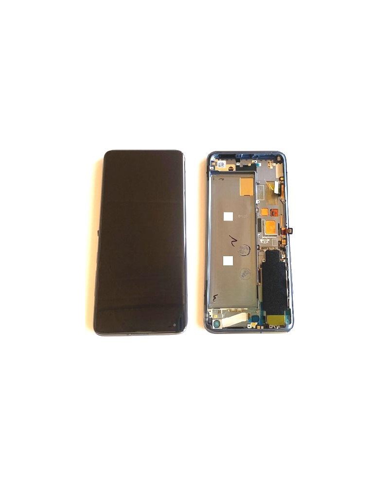 LCD and Touch Screen with Blue Frame for Xiaomi Mi 10 Xiaomi Mi 10 Pro - Service Pack 56000J00J200