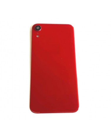 Capa traseira e lente de câmara para Iphone XR - Vermelho