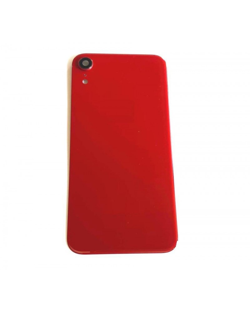 Capa traseira e lente de câmara para Iphone XR - Vermelho