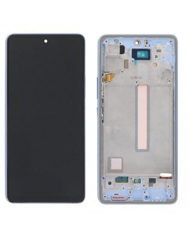 LCD e Ecrã Táctil com Moldura Azul para Samsung Galaxy A53 5G A536 A536B Qualidade Incell