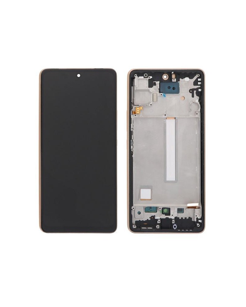 LCD and Touch Screen with Gold Frame for Samsung Galaxy A53 5G A536 A536B Incell Quality