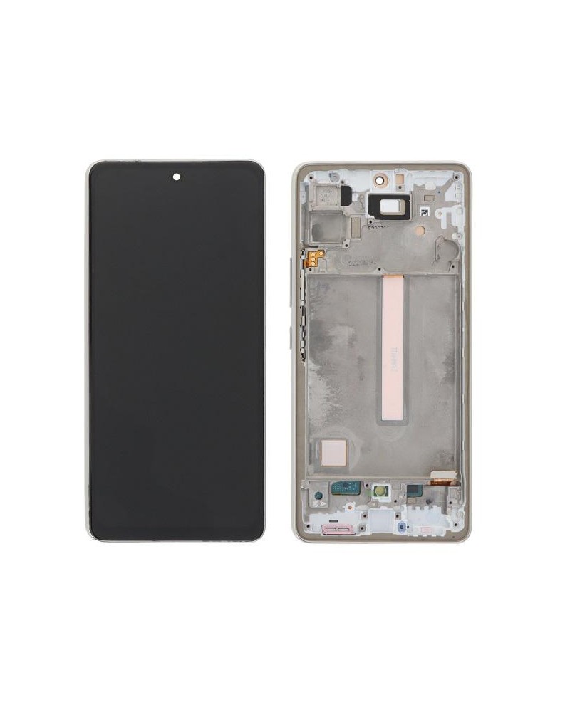 LCD and Touch Screen with Silver Frame for Samsung Galaxy A53 5G A536 A536B Incell Quality